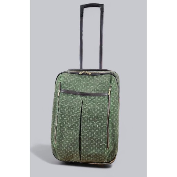 LOUIS VUITTON Safari Denim Rolling Duffle Suitcase Carry On Travel Luggage Bag - Picture 1 of 15